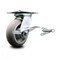 Service Caster 6 Inch Thermoplastic Rubber Caster with Roller Bearing and Brake/Swivel Lock SCC SCC-35S620-TPRRD-SLB-BSL - alternate 1